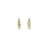 Gold Circular Earrings with Zircons