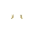 Golden Owl Earrings with Zircons
