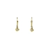 Elegant Gold Heart-Shaped Earrings with Zirconia