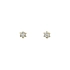Gold Pecky Earrings with Zircones