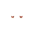 Golden Children's Butterfly Earrings