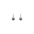 Gold Earrings with Pearl and Zircones