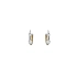 Round Earrings made of Combination Gold