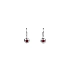 White Gold Ruby Earrings