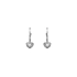 Gold Earrings Hearts with Zircons