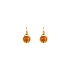 Gold Earrings with Quartz