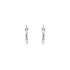White Gold Round Earrings
