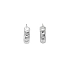White Gold Round Earrings