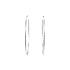 White Gold Round Earrings