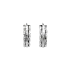 White Gold Round Earrings