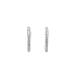 Round Earrings with White Gold Zircons