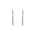 Distinctive Round Earrings with Combination of Shine and Matte