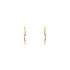 Gold Round Earrings