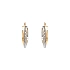 Gold Round Earrings made of Combination Gold