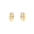 Gold Earrings with Zircons