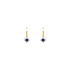 Gold Earrings with Zircons