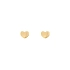 Gold Earrings Hearts