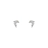 Golden Dolphin Earrings with Zircones