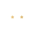 Gold stud earrings stars
