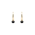 Gold Earrings with Zircons