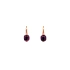Elegant rose gold earrings with amethyst