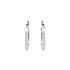 White Gold Round Earrings