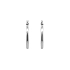 White Gold Round Earrings