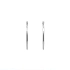 White Gold Round Earrings