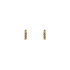 Gold Circular Earrings with Zircons