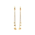 Gold dangle earrings