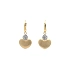 Gold Earrings with Zircones Heart