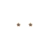 Gold Pecky Earrings Flowers with Zircones