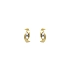 Gold Earrings with Zircons