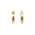 Gold Round Earrings