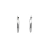 White Gold Round Earrings