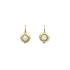 Gold Earrings with Opal