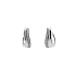 Round Earrings in White Gold Decorated with Zircons