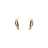 Gold Round Earrings
