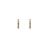 Gold Circular Earrings with Zircons