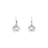 Earrings with White Gold Zircons