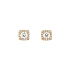 Gold Pecky Earrings with Zircones