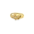 Gold Ring Dolphin with Zircons