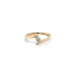 Gold Engagement Ring with Zircon