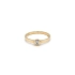 Gold Engagement Ring with Zircon