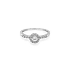 Gold Engagement Ring with Zircones