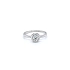 Engagement Ring with White Gold Zircon