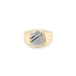 Golden Men's Ring made of Combined Gold