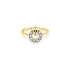 Gold Ring with Zircons
