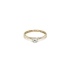 Gold Engagement Ring with Zircon