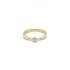 Gold Engagement Ring with Zircon